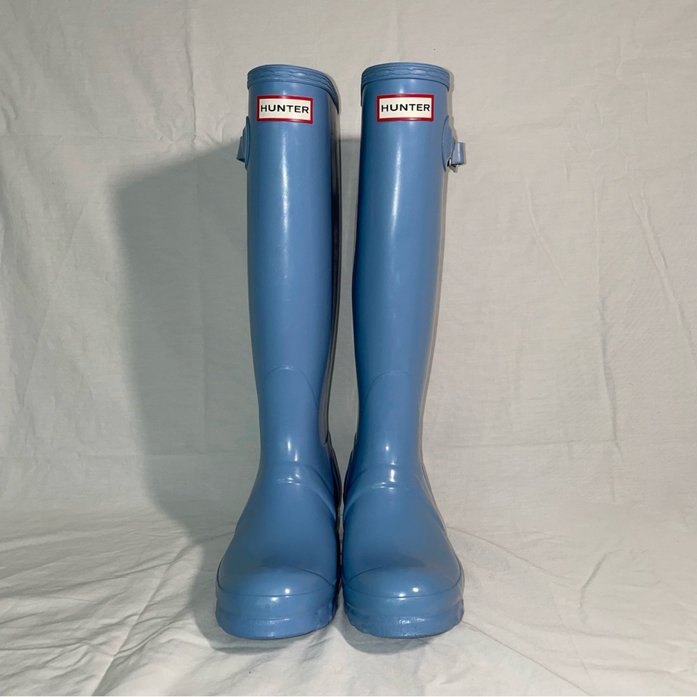 Hunter | Light Blue Rainboots - Size W6